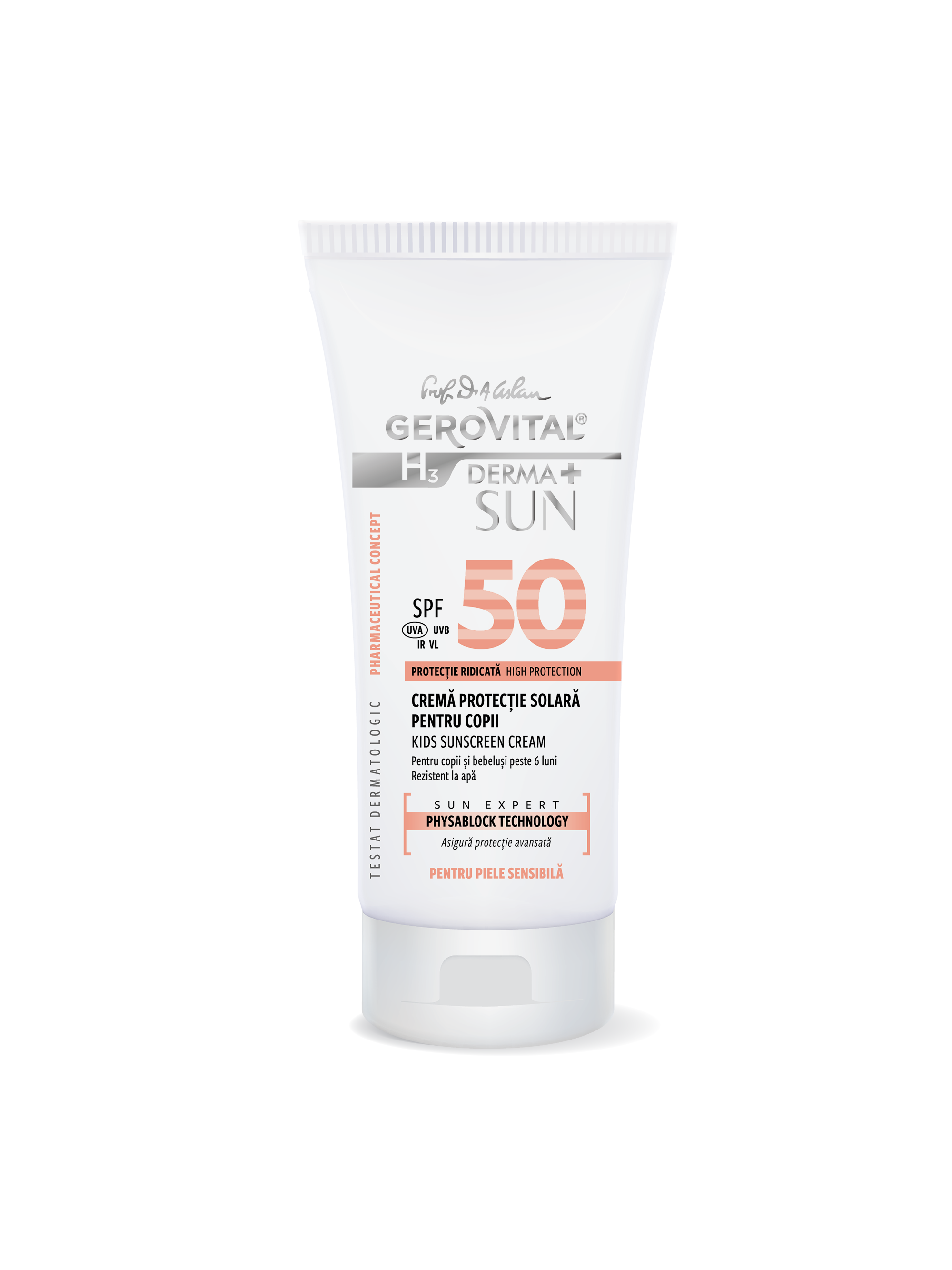 Cremă Protecție Solară Pentru Copii Spf 50 Derma+ Sun