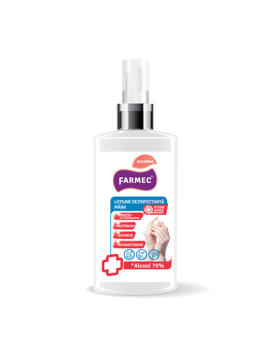 Loțiune Dezinfectantă Mini Cu 70% Alcool, 150 Ml #70