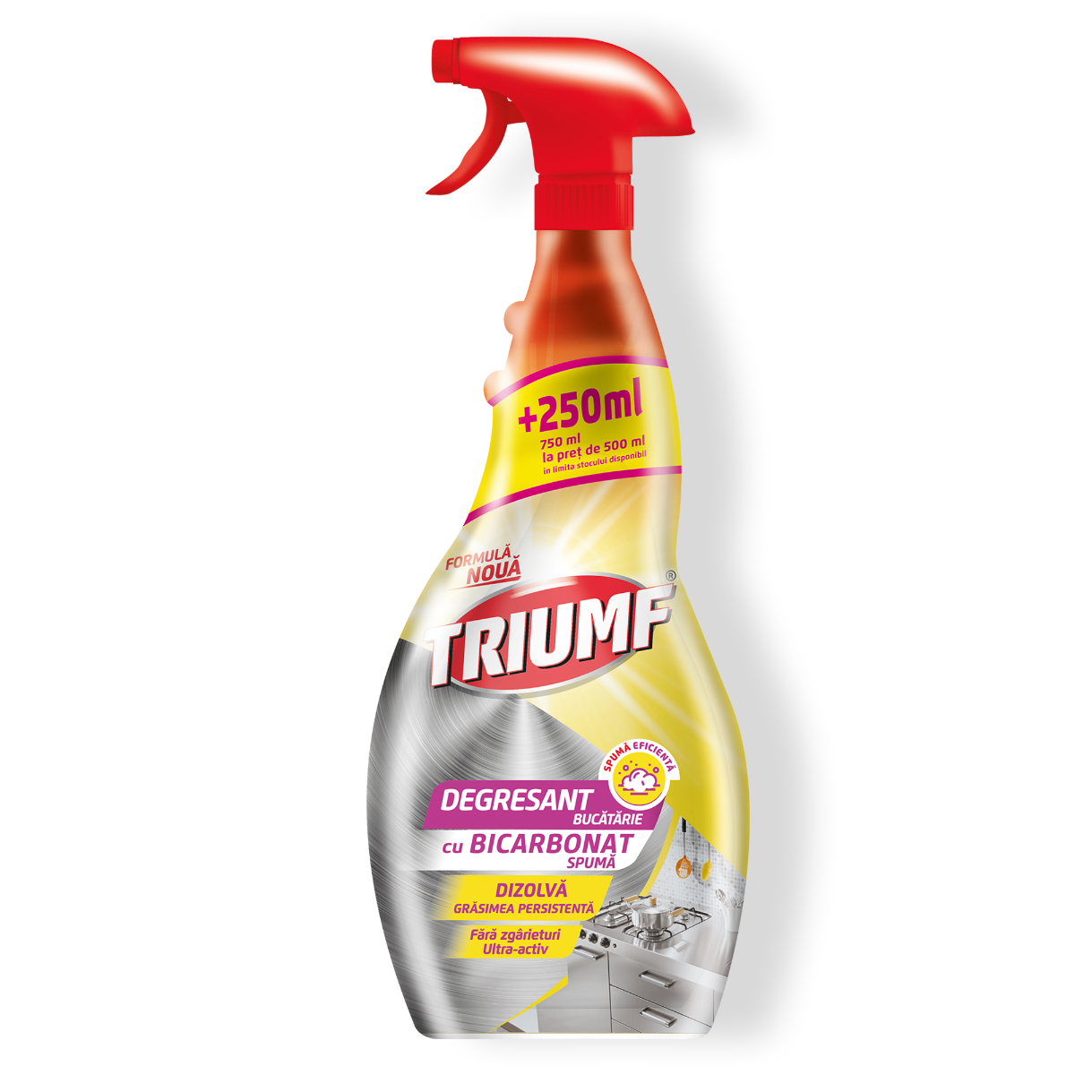 Triumf Degresant Bucătărie Cu Bicarbonat Spumă 750 Ml