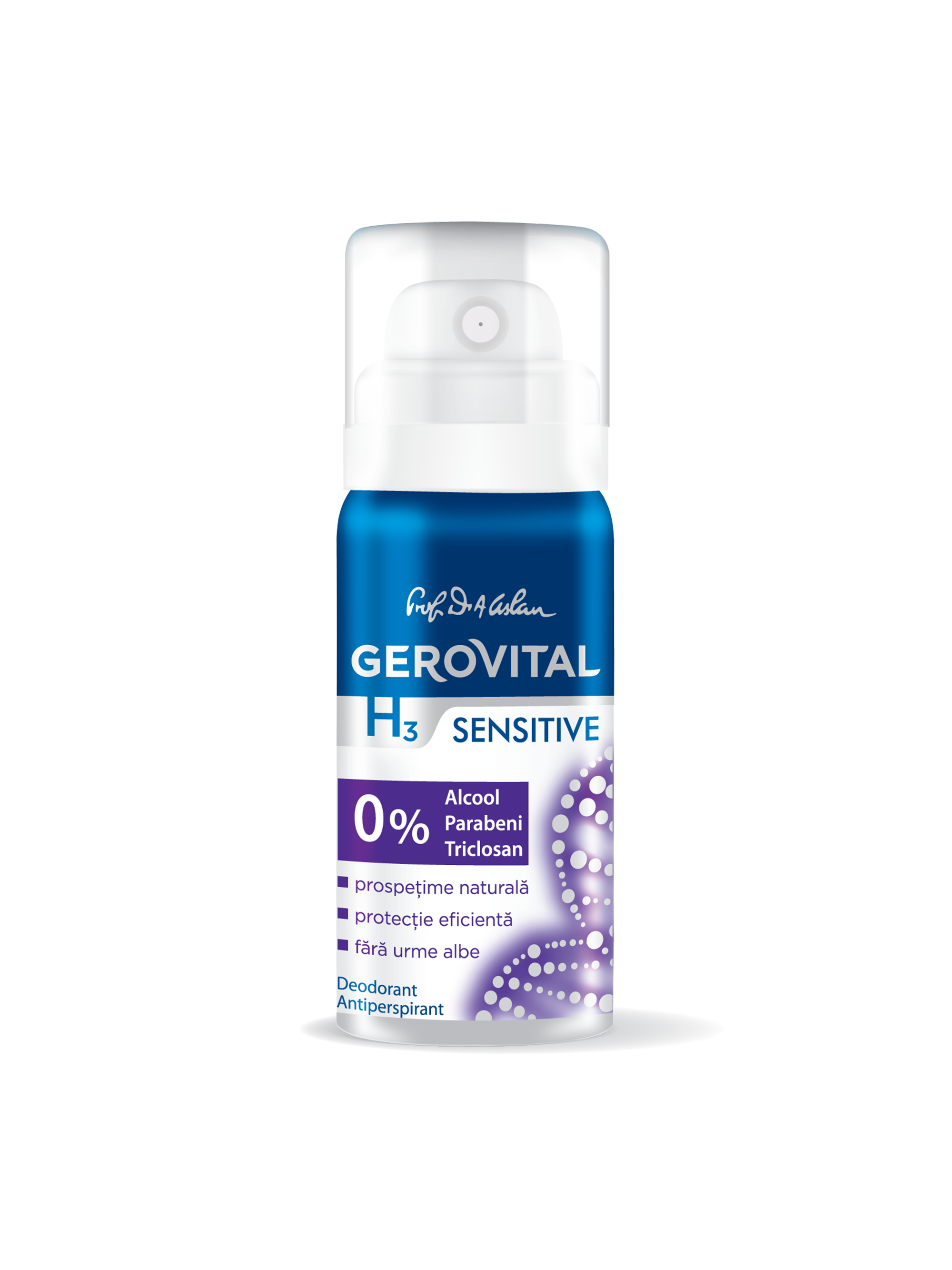 Deodorant Antiperspirant Gerovital H3- Sensitive 40 Ml Antiperspirant