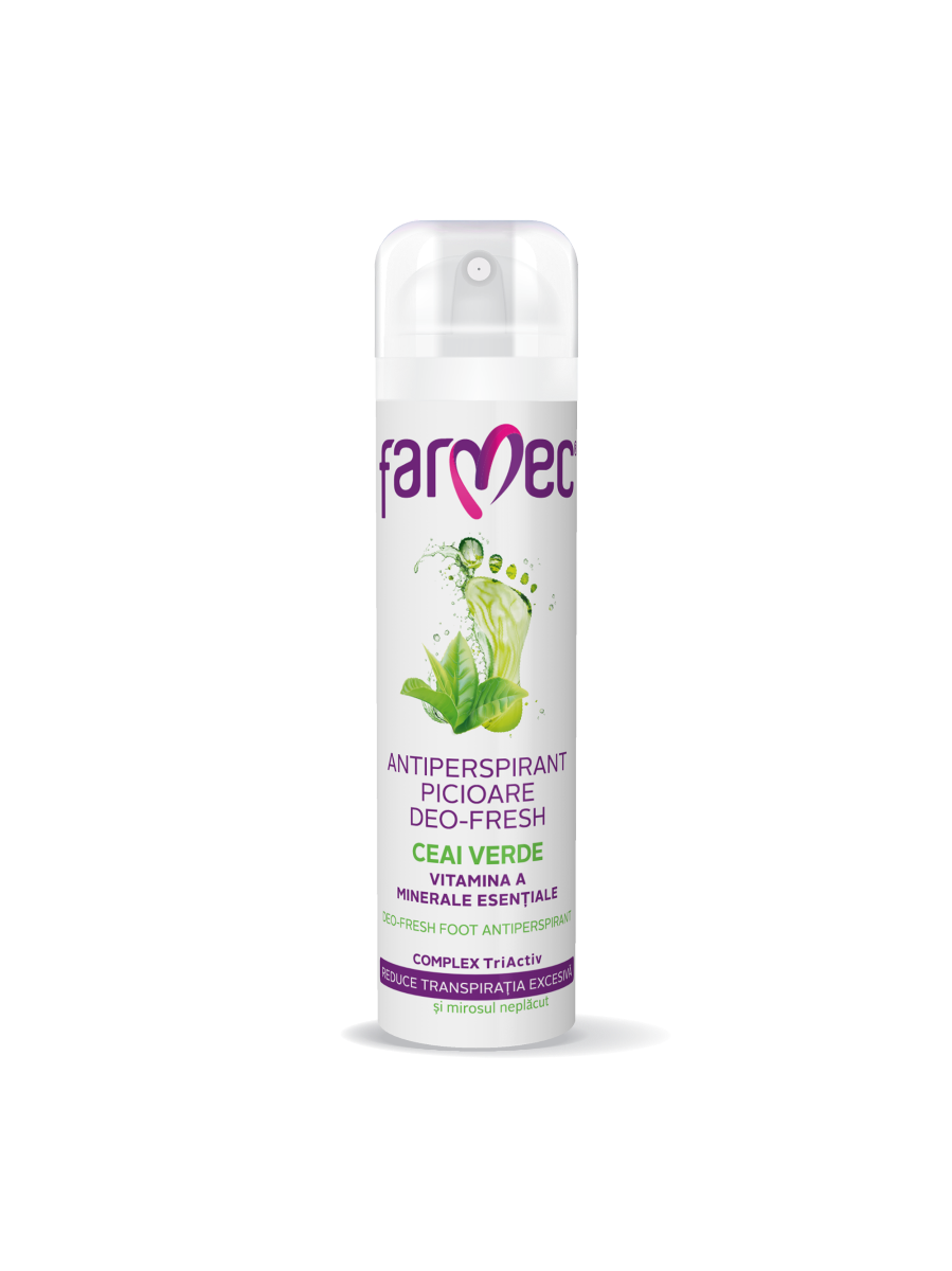 Farmec Antiperspirant picioare deo-fresh cu ceai verde