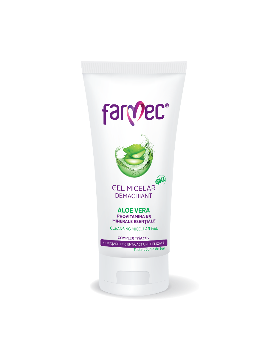 Farmec Gel micelar demachiant aloe vera