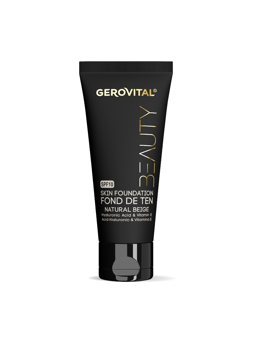 Fond De Ten Cu Acid Hialuronic și Vitamina E, Gerovital Beauty, 30 Ml