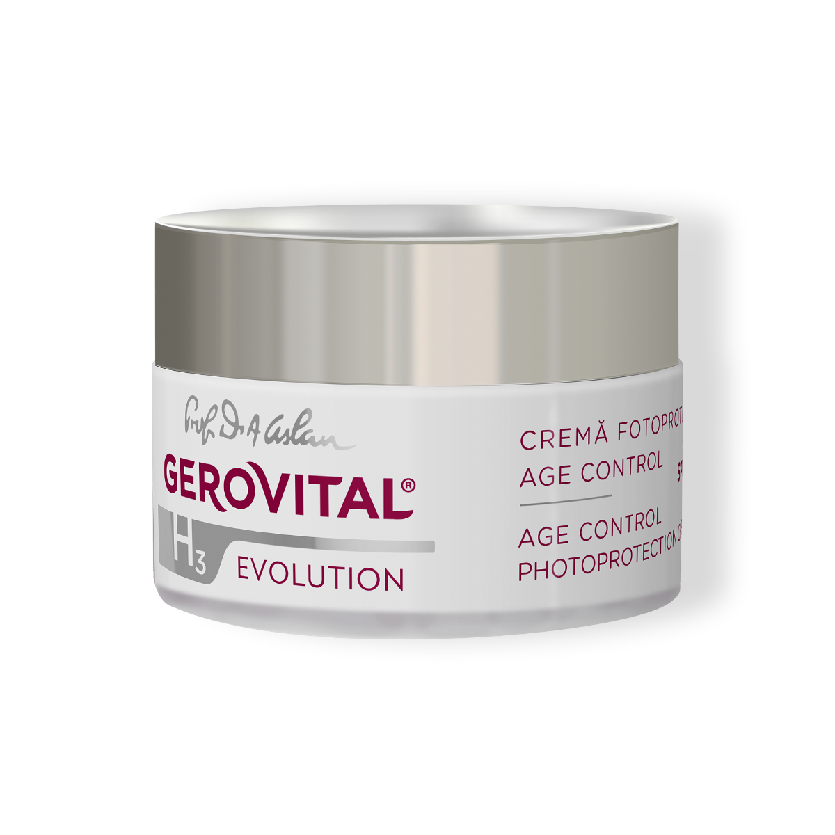 Cremă Fotoprotecție Age Control și Efect Antirid Spf 50, Gerovital H3 Evolution, 50 Ml