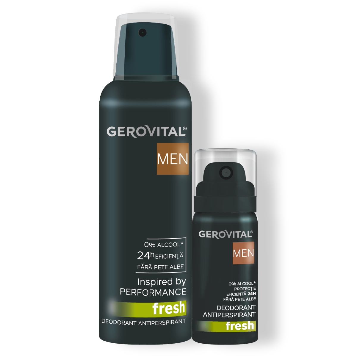 Deodorant Antiperspirant Fresh  Protecție 48 H, Fără Alcool, Parfum Lemnos Acvatic Cu Note De Vetiver, Cedru și Mosc, Gerovital Men