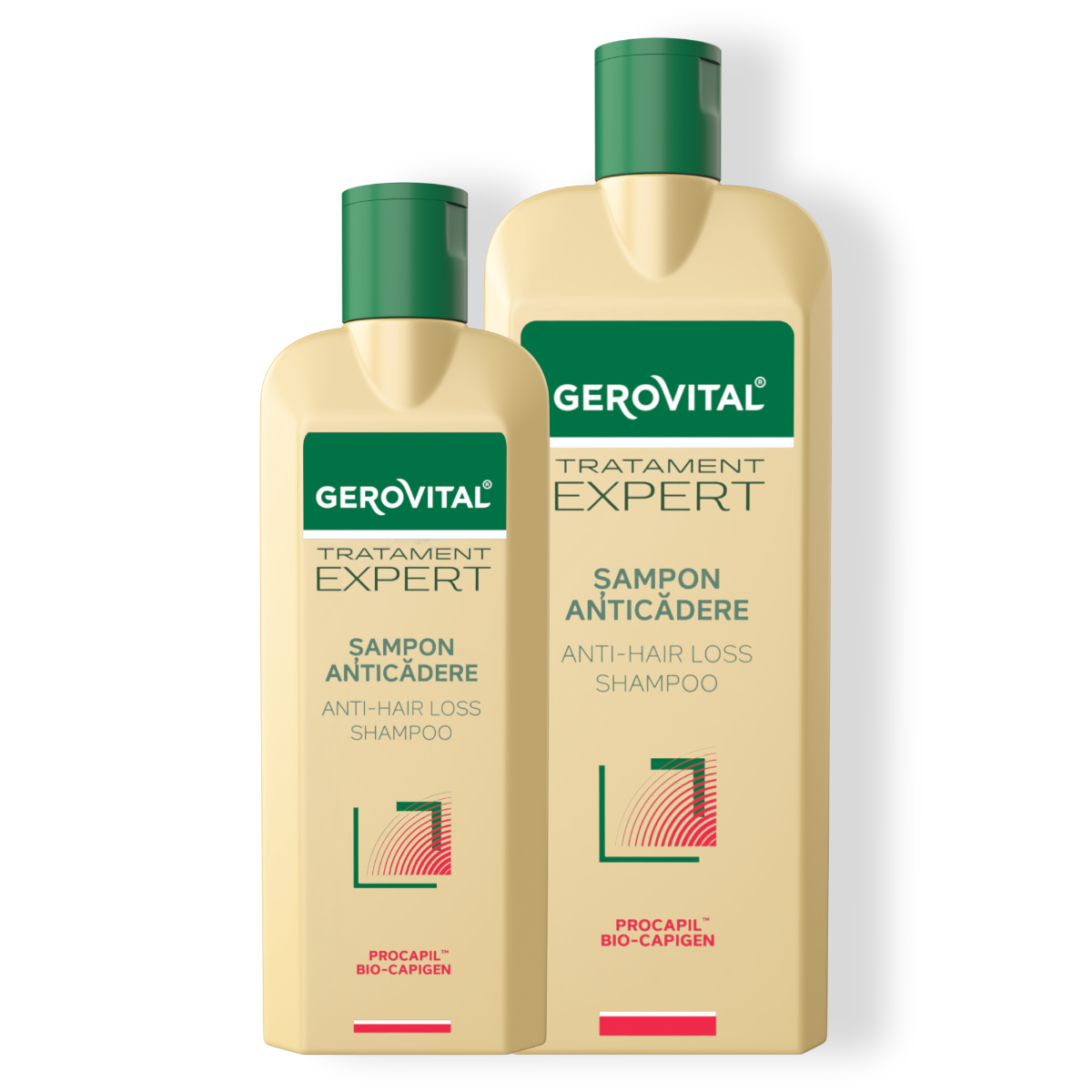 Șampon Anticădere Cu Procapil și Bio-capigen, Gerovital Tratament Expert, 250 Ml / 400 Ml