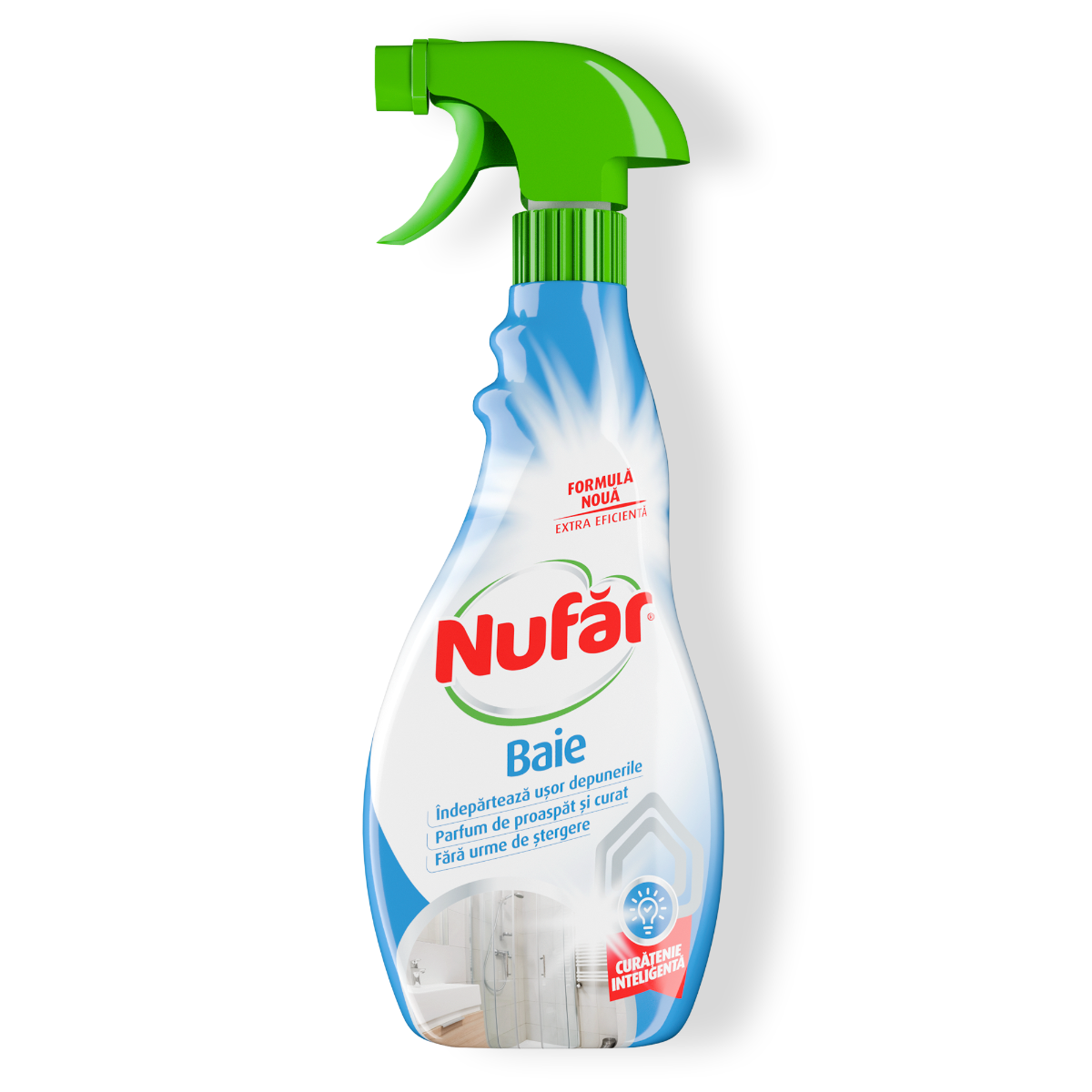 Nufăr Soluție Baie, Curăță și ndepărtează Depunerile și Petele De Săpun, Fără Urme, 500 Ml