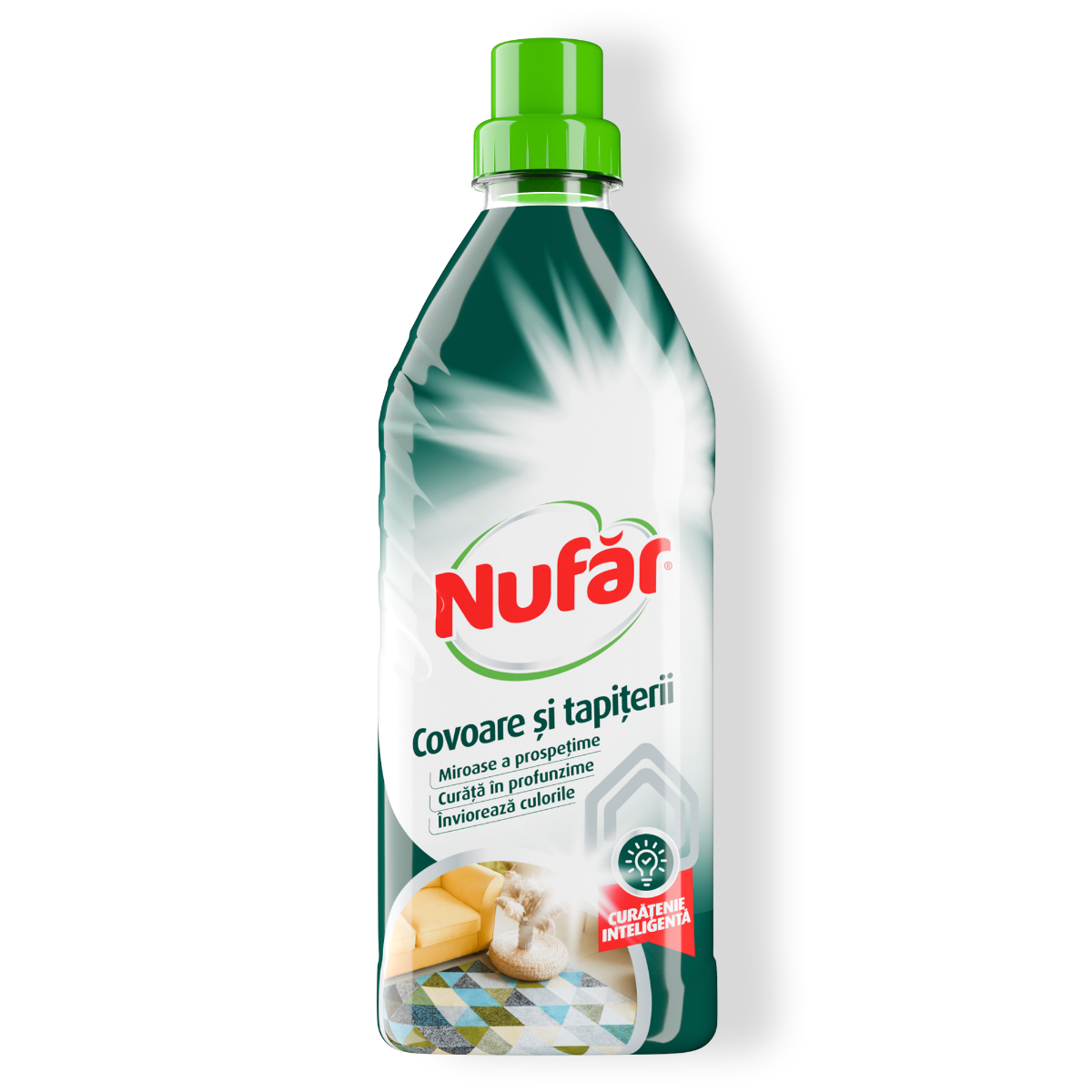 Nufăr Covoare și Tapițerii Soluție Concentrată, Curăță, Parfumează și nviorează Culorile, 750 Ml
