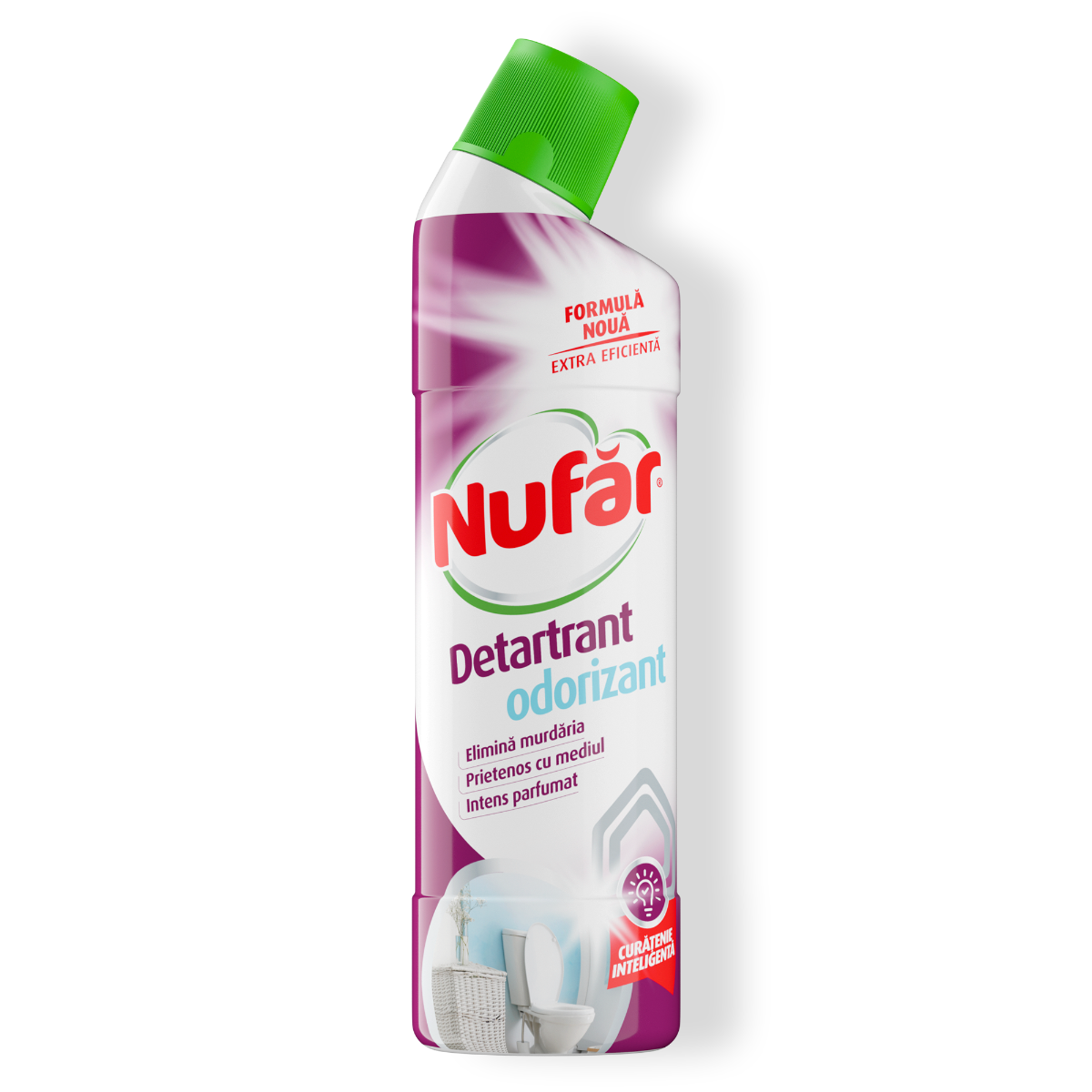 Nufăr Detartrant Odorizant, Curăță Toaleta și Obiectele Sanitare, Elimină Mirosurile, 750 Ml