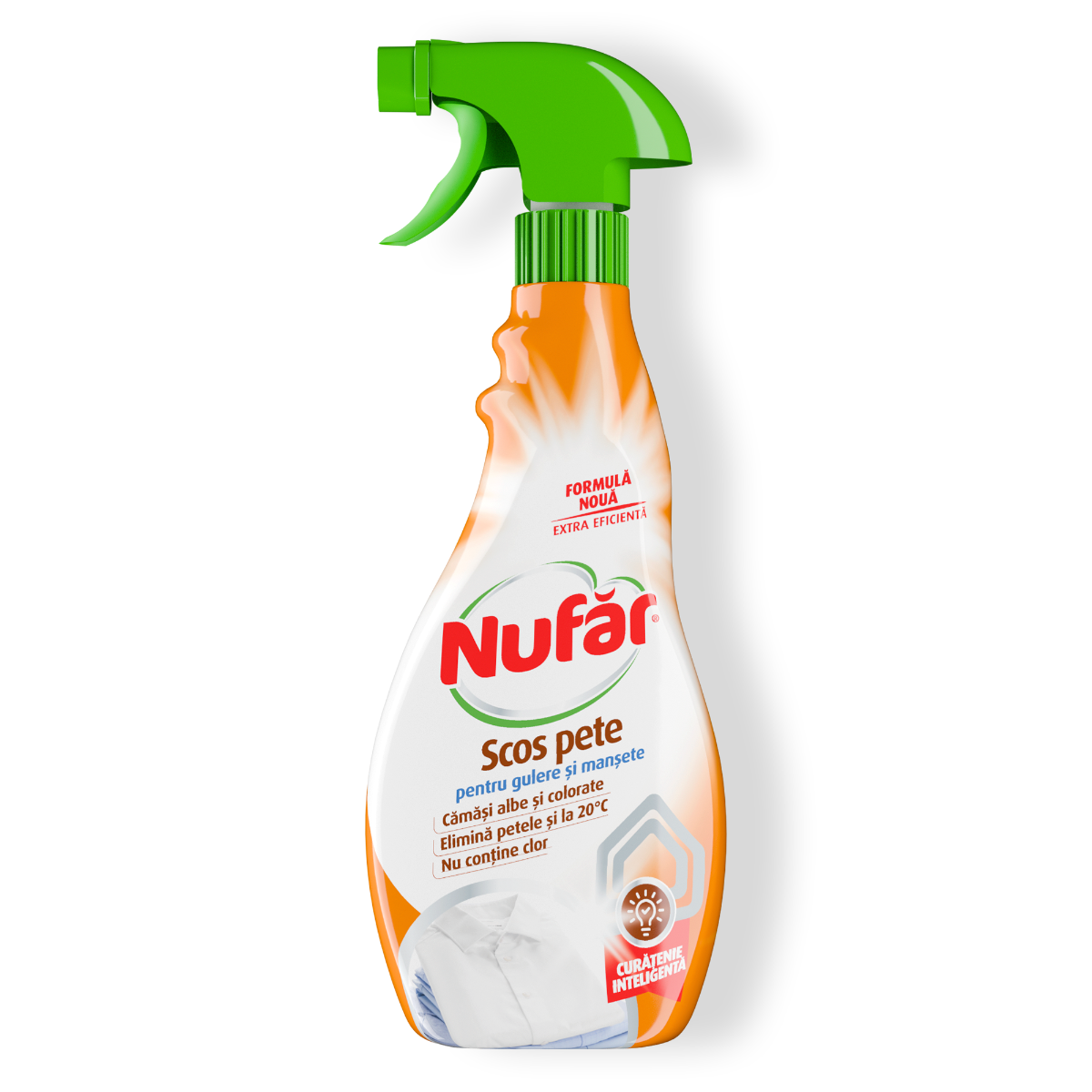 Nufăr Scos Pete Soluție Fără Clor, Pentru Gulere și Manșete, 500 Ml