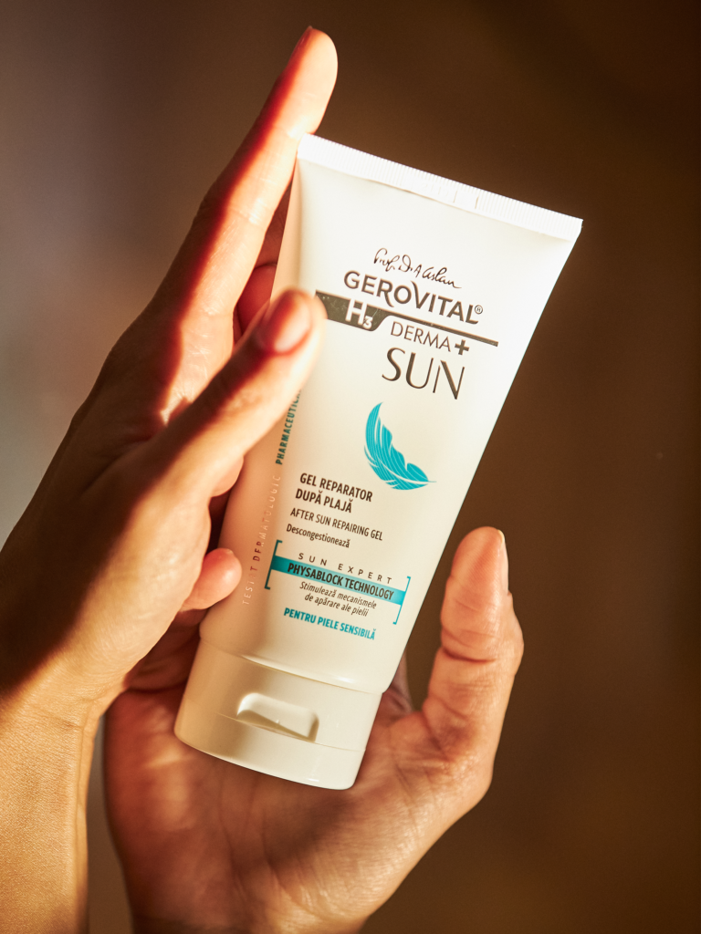 gel reparator dupa plaja gerovital h3 derma+ sub