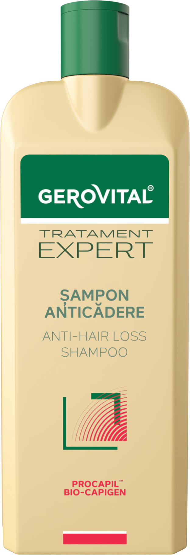 Șampon Anticădere cu Procapil și Bio-Capigen, Gerovital Tratament Expert