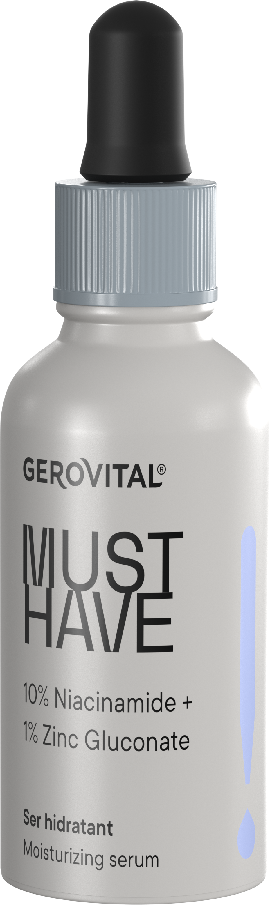 Ser Hidratant 10% Niacinamidă – Uniformizare și Corectare Imperfecțiuni, Gerovital Must Have, 30 ml