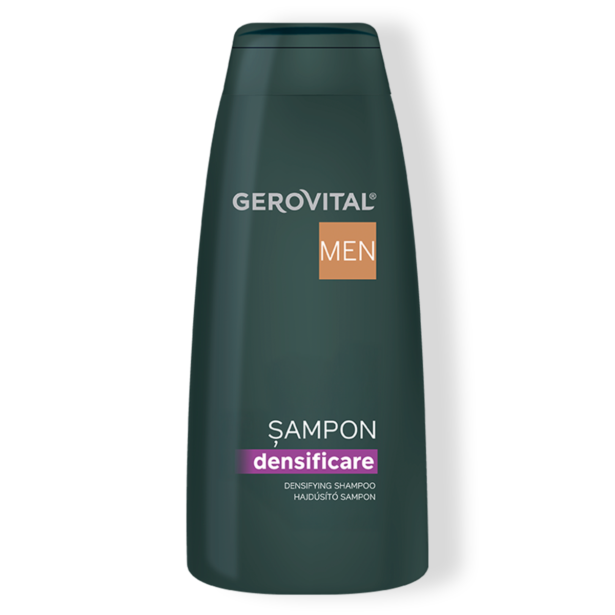Șampon Densificare Pentru Bărbați - Îngroașă Firul De Păr, Îmbunătățește Densitatea Părului, Gerovital Men, 400 Ml