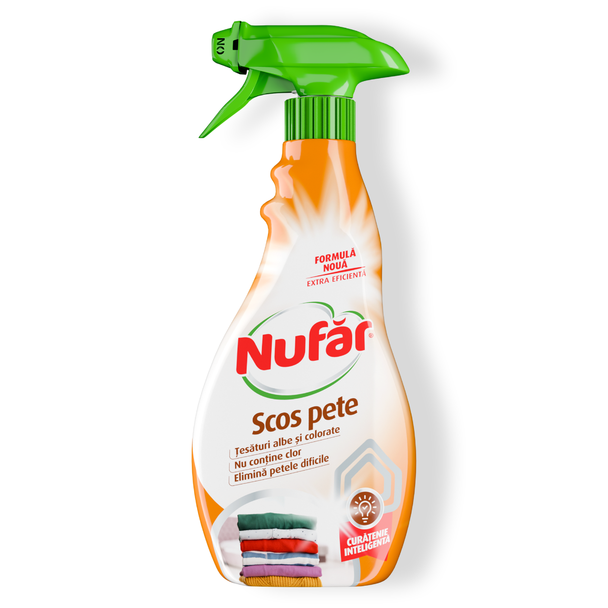 Nufăr Scos Pete, Soluție Fără Clor Pentru Țesături Albe și Colorate, 500 Ml