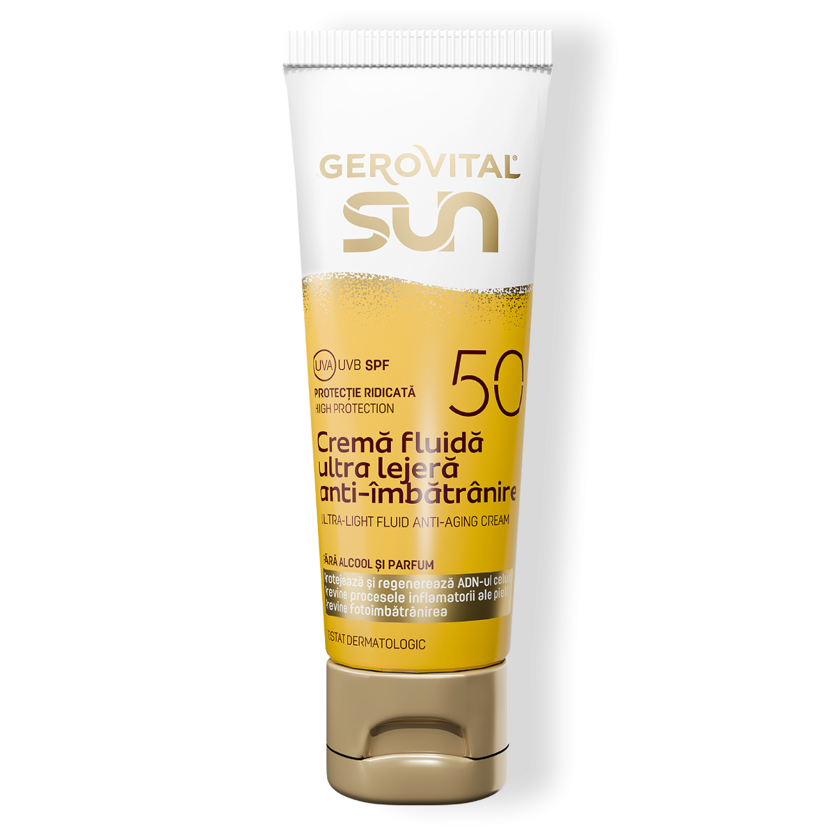 GEROVITAL SUN-CREMA FLUIDA ULTRA LEJERA ANTIIMBATRANIRE SPF50