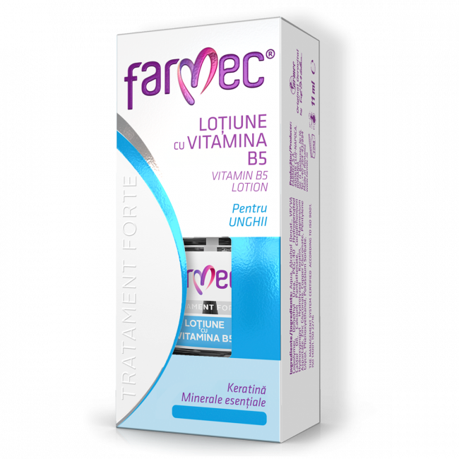 Loțiune cu Vitamina B5, Keratină și Complex Mineral MgCuZn, Farmec ...