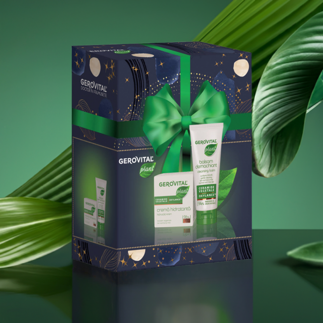 Casetă Gerovital Plant: Balsam Demachiant cu Ceramide Vegetale și