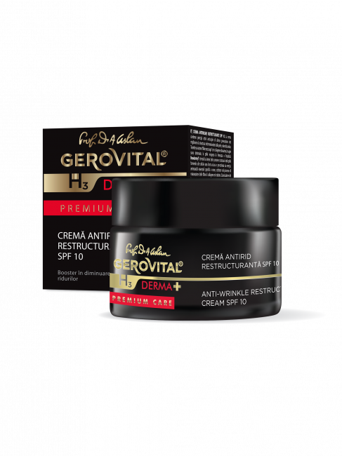 Gerovital - H3 Derma+ Premium Care Crema Antirid Restructuranta SPF 10 50ml