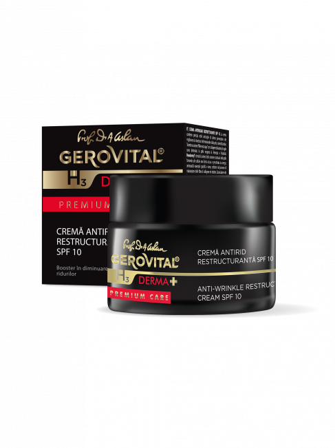 Crema antirid restructuranta, Gerovital H3 Derma+ Premium Care, 50ml, Farmec