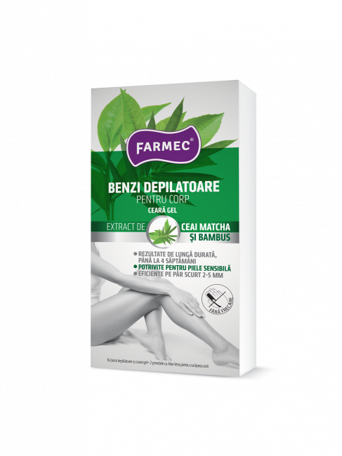Benzi Depilatoare Pentru Corp Cu Ceară Gel Farmec