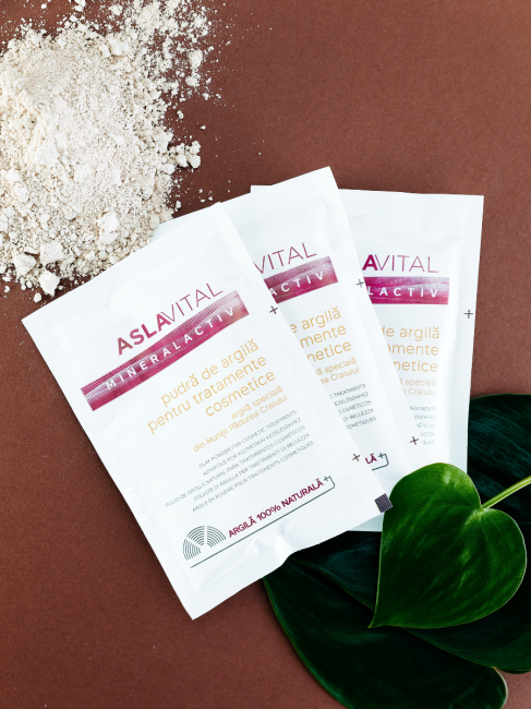 Pudră de Argilă pentru tratamente și măști cosmetice - Aslavital Mineralactiv
