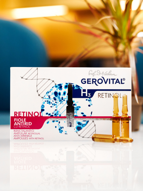Gerovital H3 Retinol, Fiole Antirid cu retinol, 10 fiole x 2 ml, Farmec | Vichi Farm