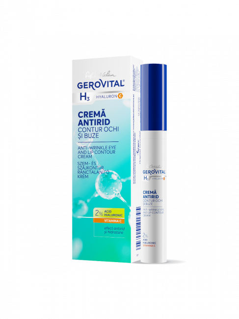 Crema antirid contur ochi, Gerovital H3 Retinol,15 ml, Farmec