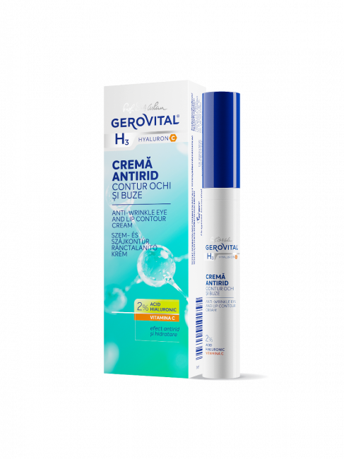 Crema antirid contur ochi si buze, 15 ml, Gerovital