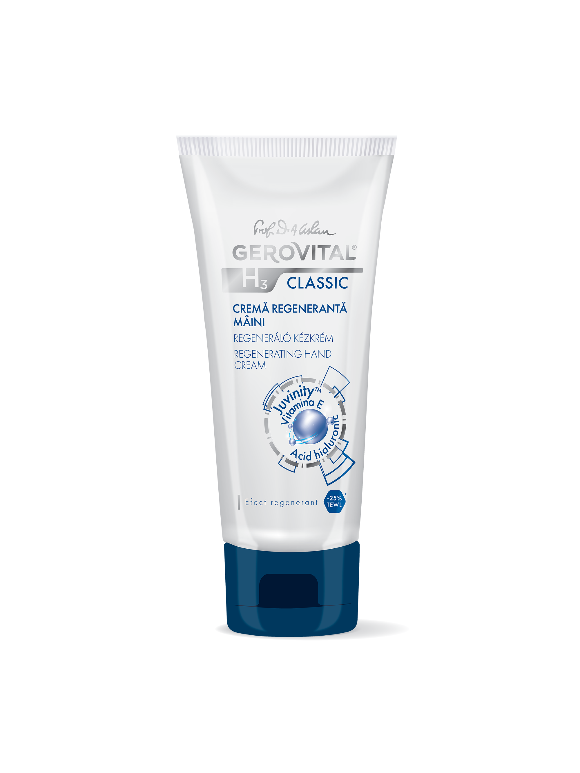 ルーマニア　GEROVITAL H3 Classic & Hyaluron C Cremă de Mâini Regenerantă pentru Piele Uscată | Gerovital H3 Classic