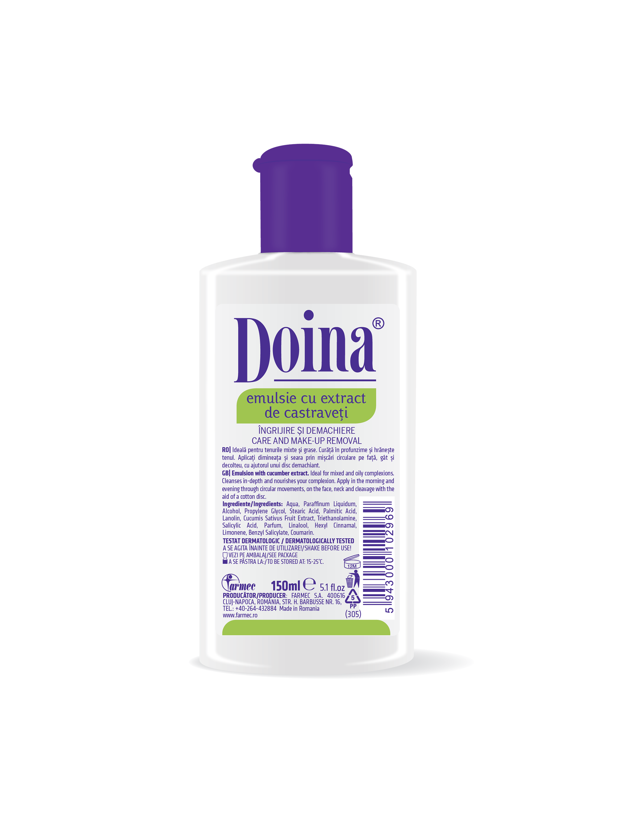 Doina Emulsie cu extract de castraveți