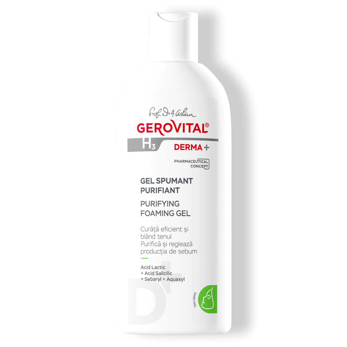 Gel de Curățare cu Acid Salicilic pentru ten gras sau acneic