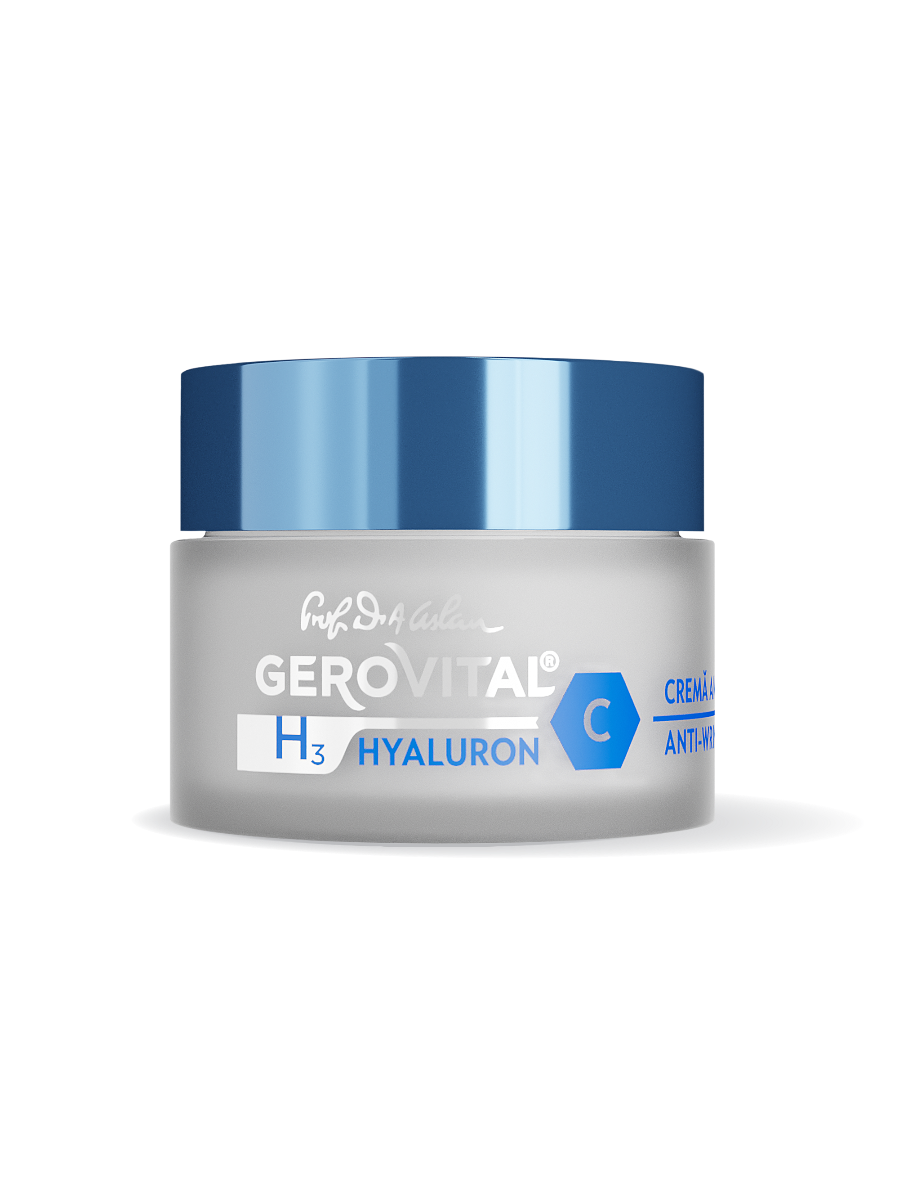 ルーマニア　GEROVITAL H3 Classic & Hyaluron C Cremă de Zi Antirid cu Acid Hialuronic | Gerovital Hyaluron C