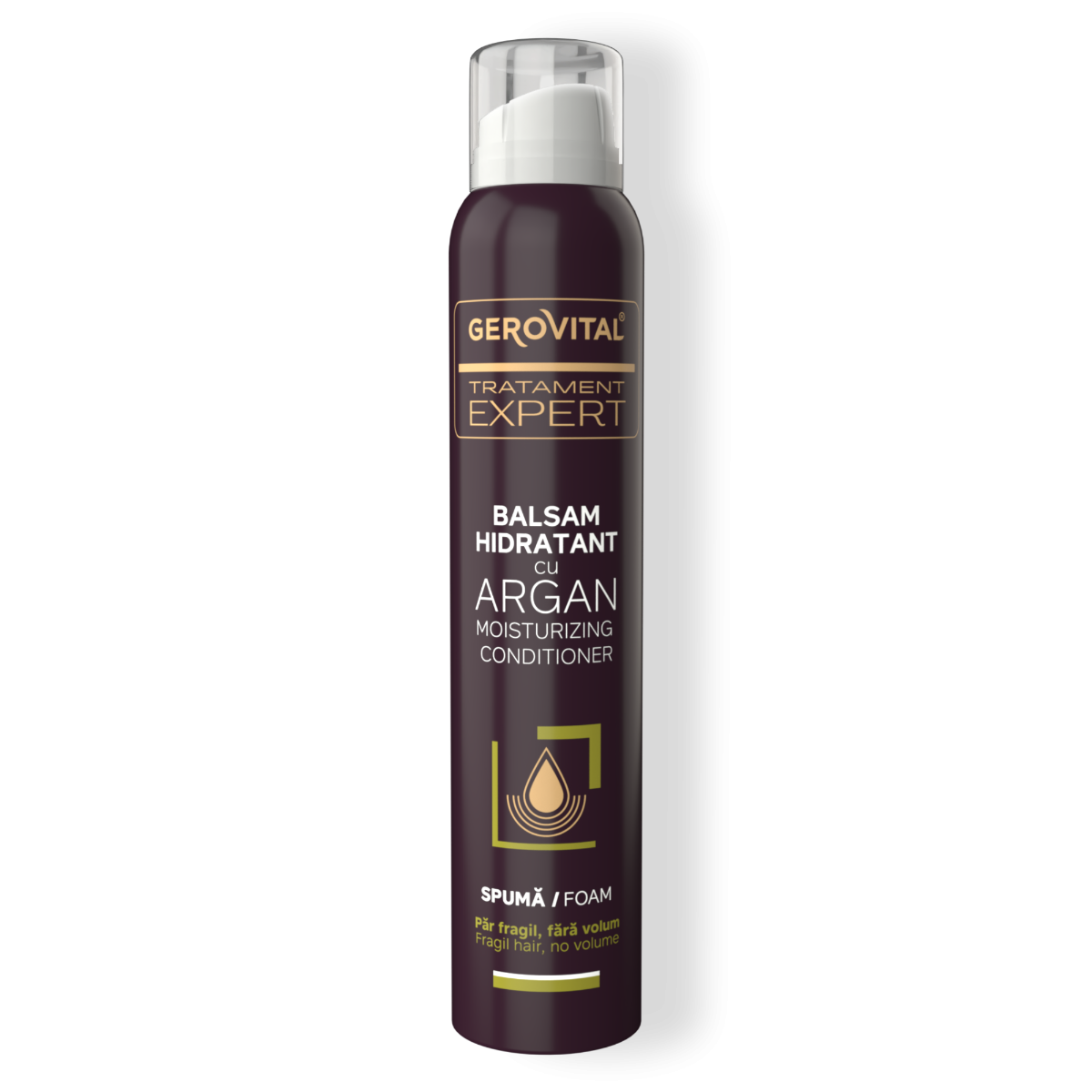 Balsam Spumă Leave-In cu Argan | Gerovital Tratament Expert