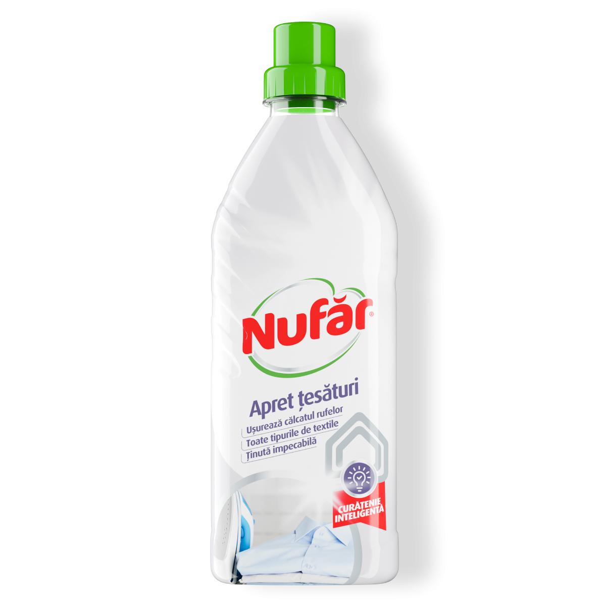 Nufăr Apret Țesături, Protejează și Oferă Ținută Hainelor Albe sau Colorate, 750 ml