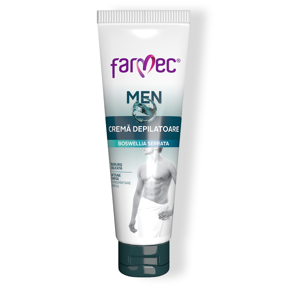 Cremă Depilatoare Men Cu Extract De Boswellia Serrata – Acțiune Rapidă, Farmec, 150 Ml