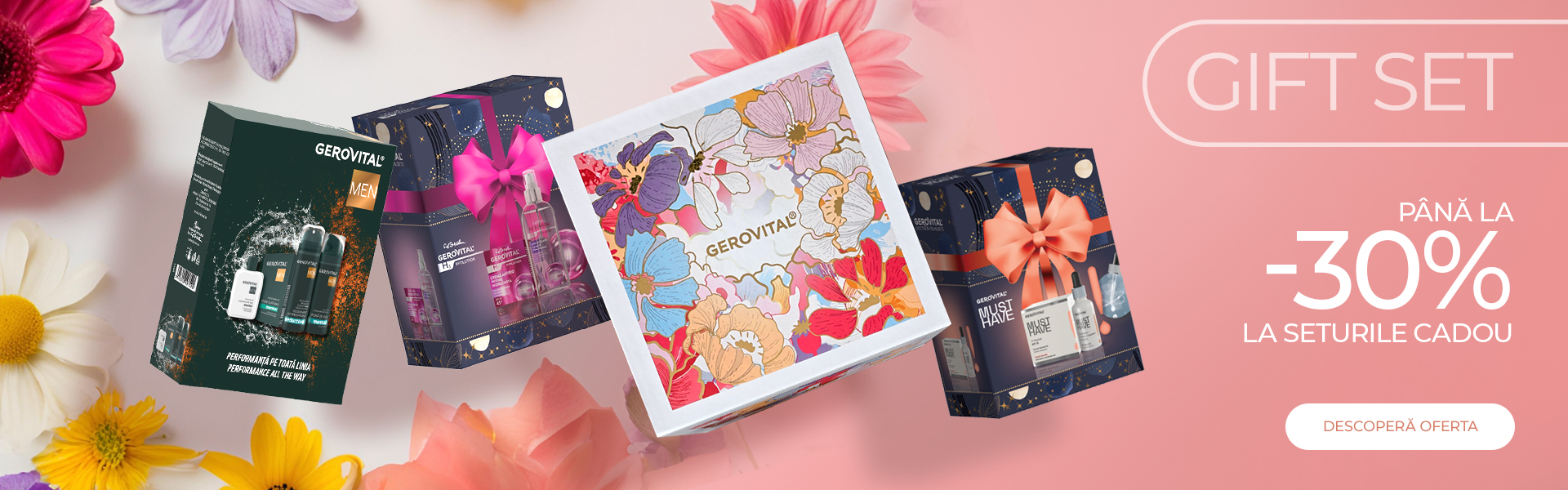 HQserum VCserum Rejuvie3セット Casetă Cadou Gerovital H3 Hyaluron C: Cremă de Zi + Cremă de Noapte